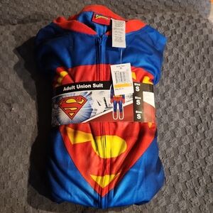 NWT Adult Superman Union Suit Size S